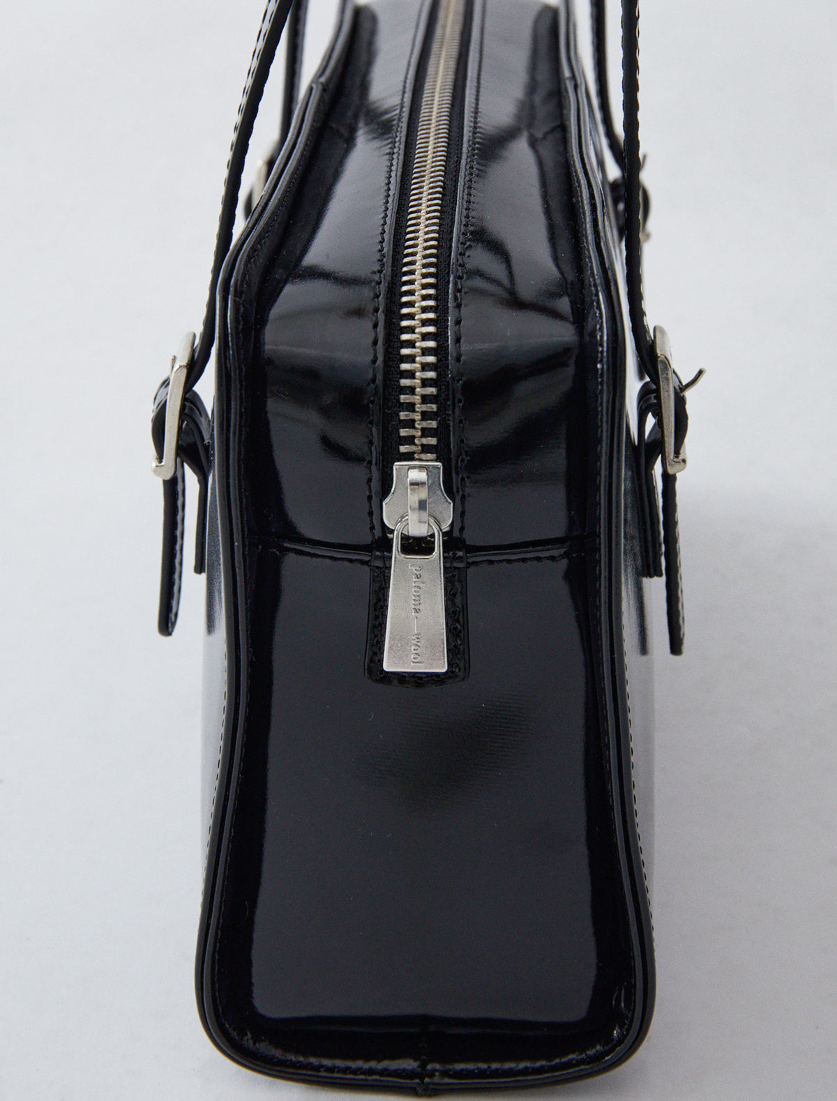 Cayetano new leather bag embossed logo black