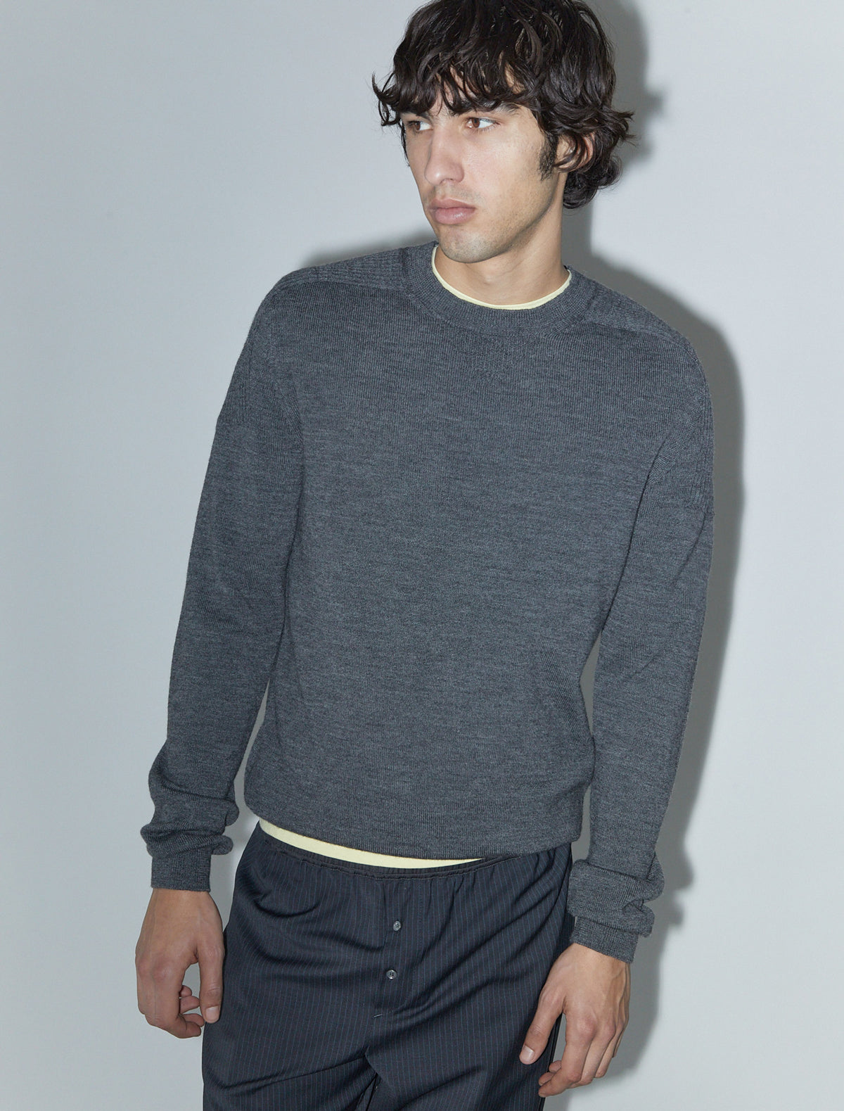 春夏新作モデル Oscuro Melange CULLA-Gris – Wool Paloma トップス