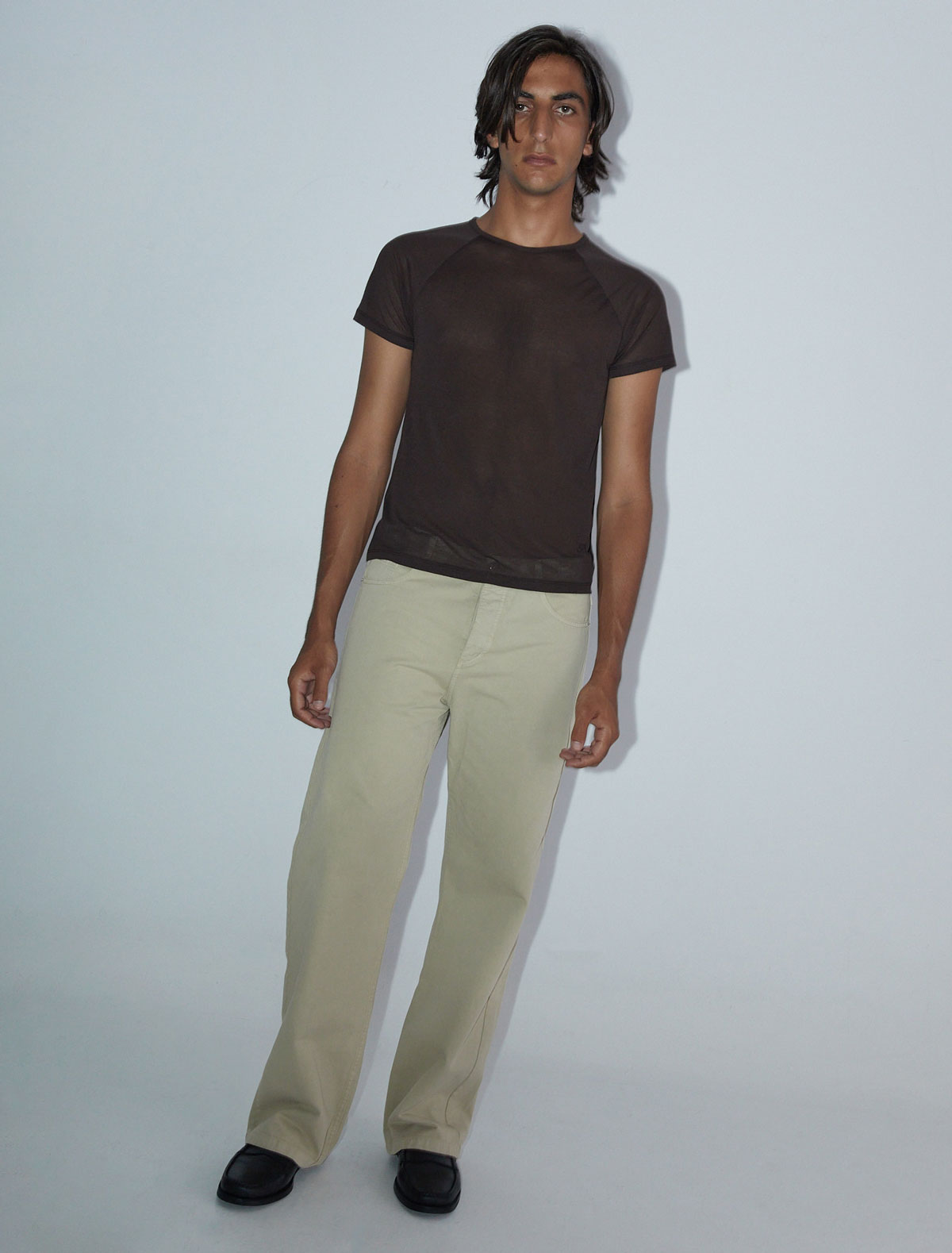 Crowd b men twill pants ecru