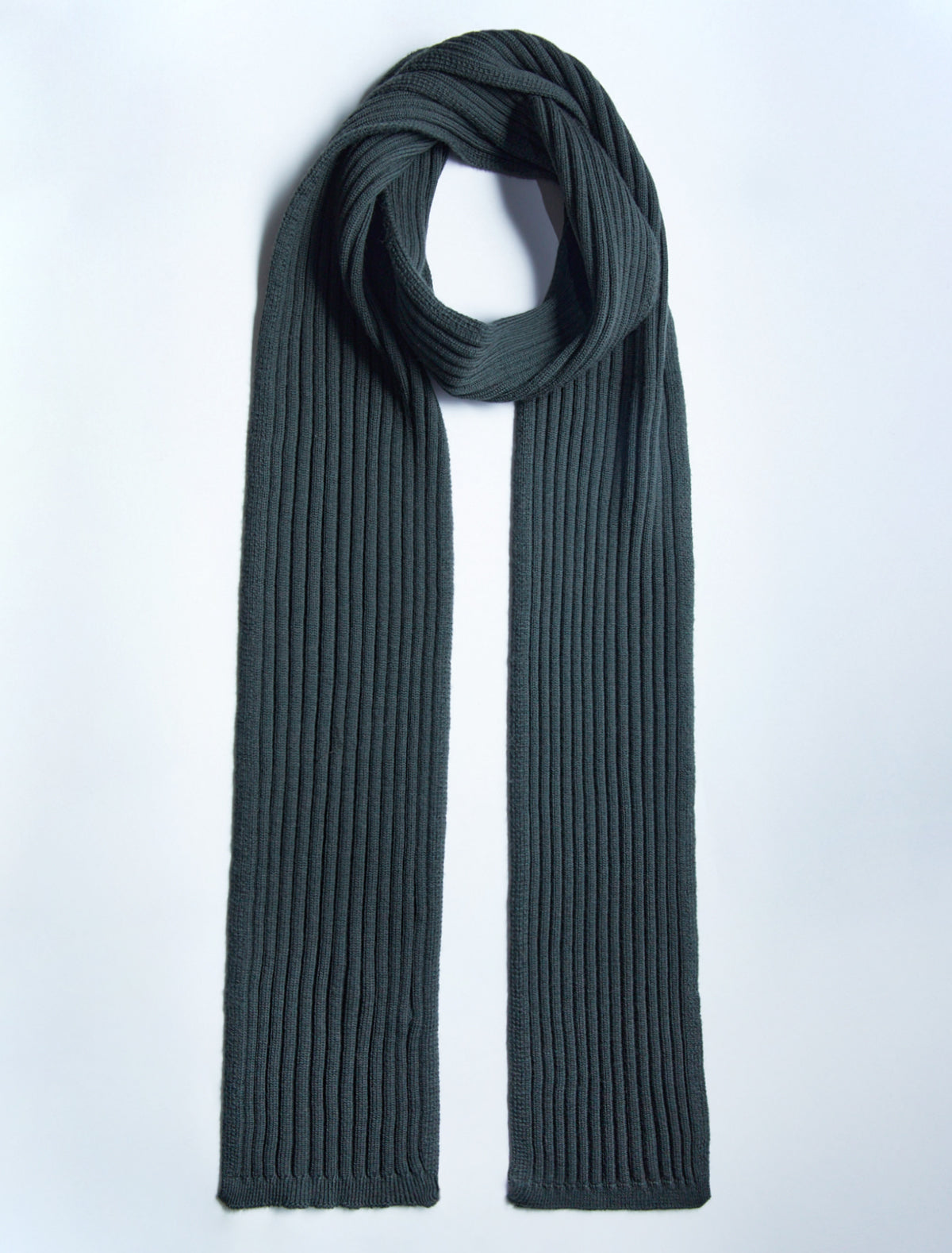 Spaghetti ribbed multiposition scarf buttons khaki