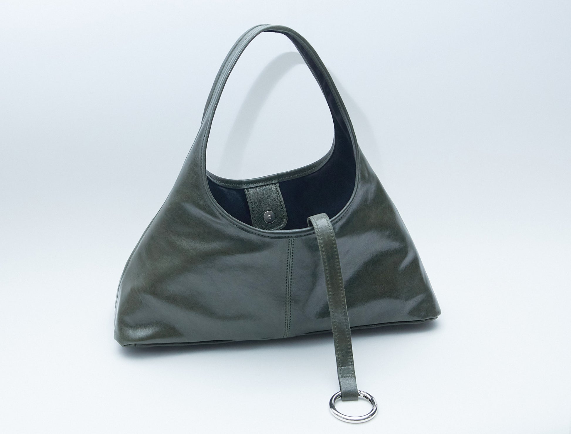Querida triangular shaped handbag handle khaki