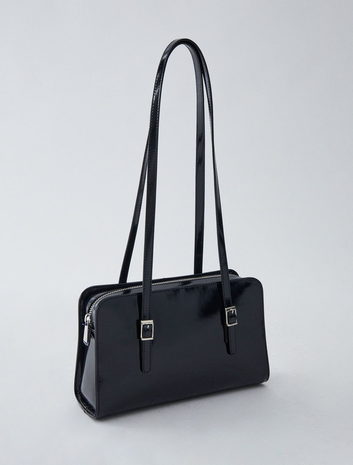Cayetano new leather bag embossed logo black