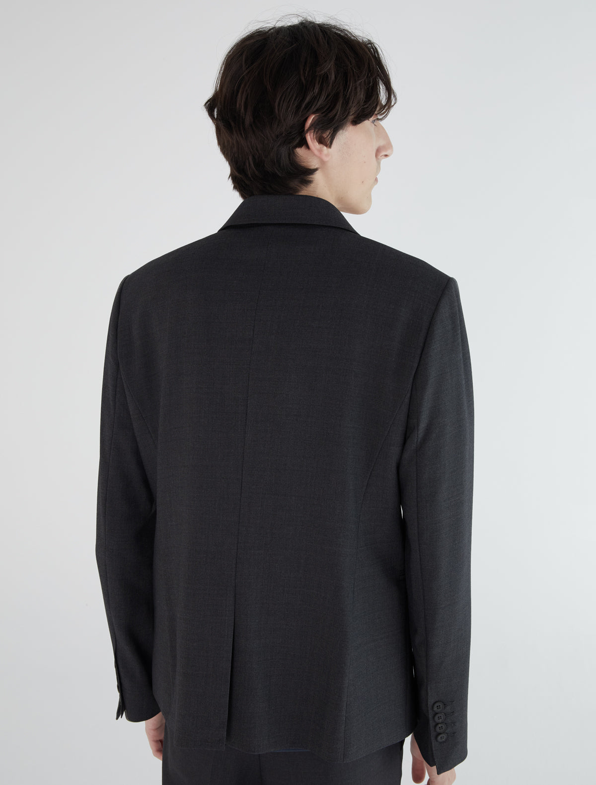 Trave men suit blazer welt pockets darkgrey