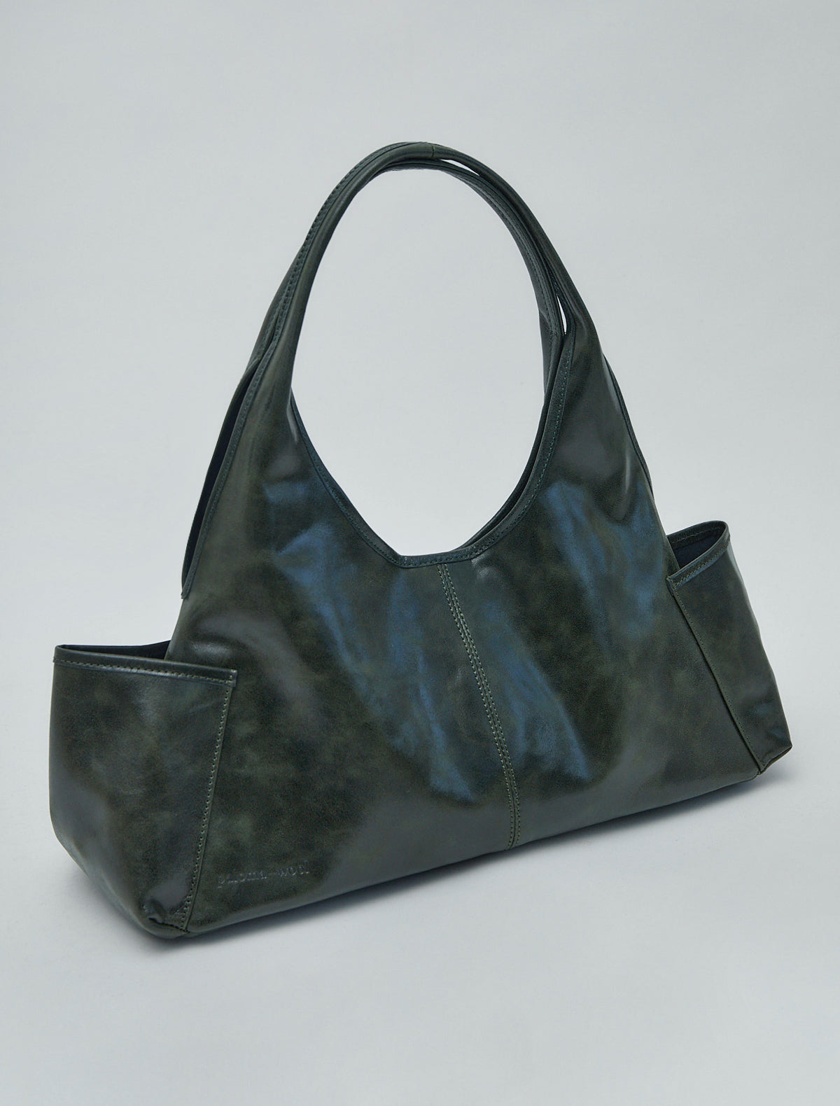 Querida pockets triangular shoelder bag khaki