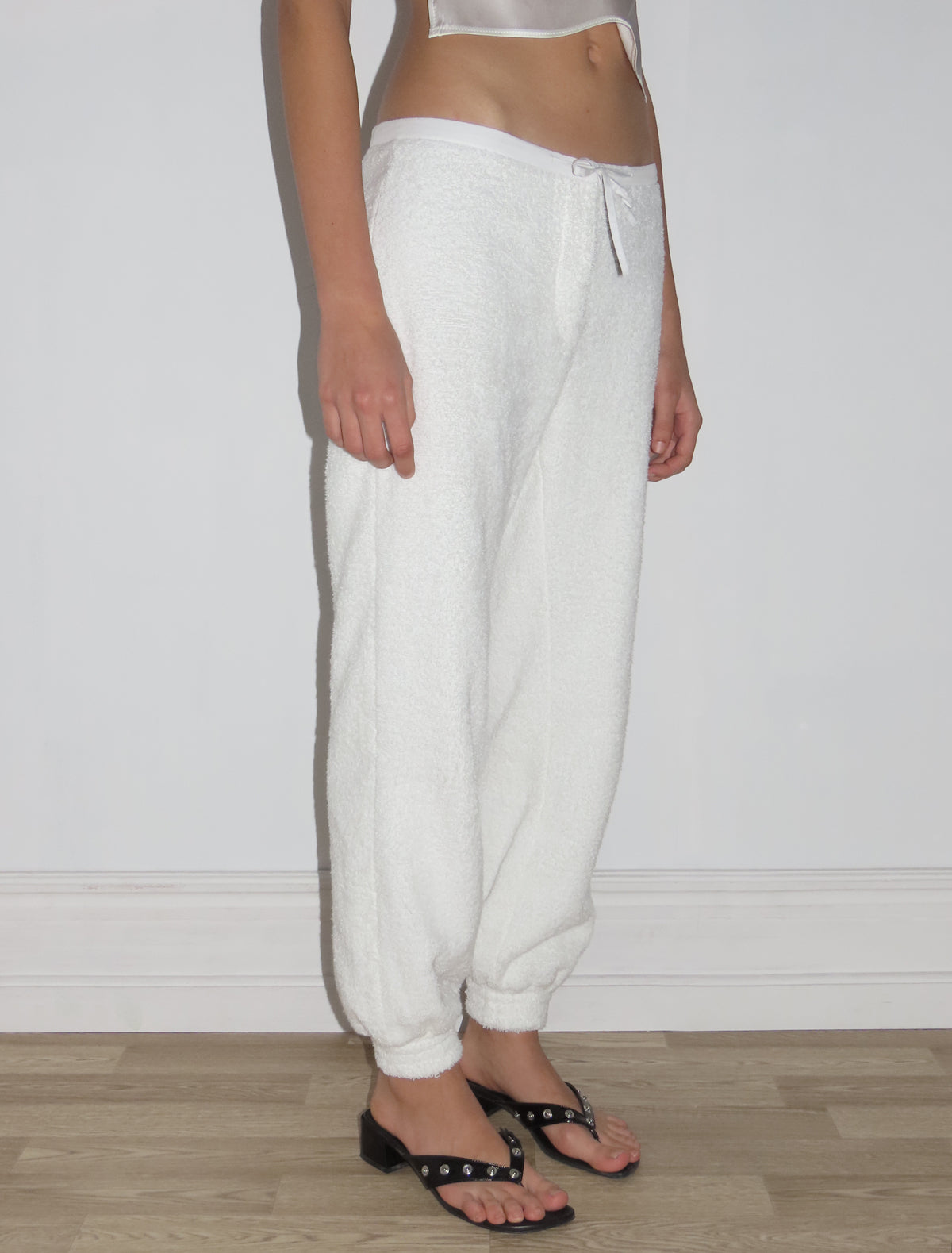 Suspiritos terry cloth pants elastic hem