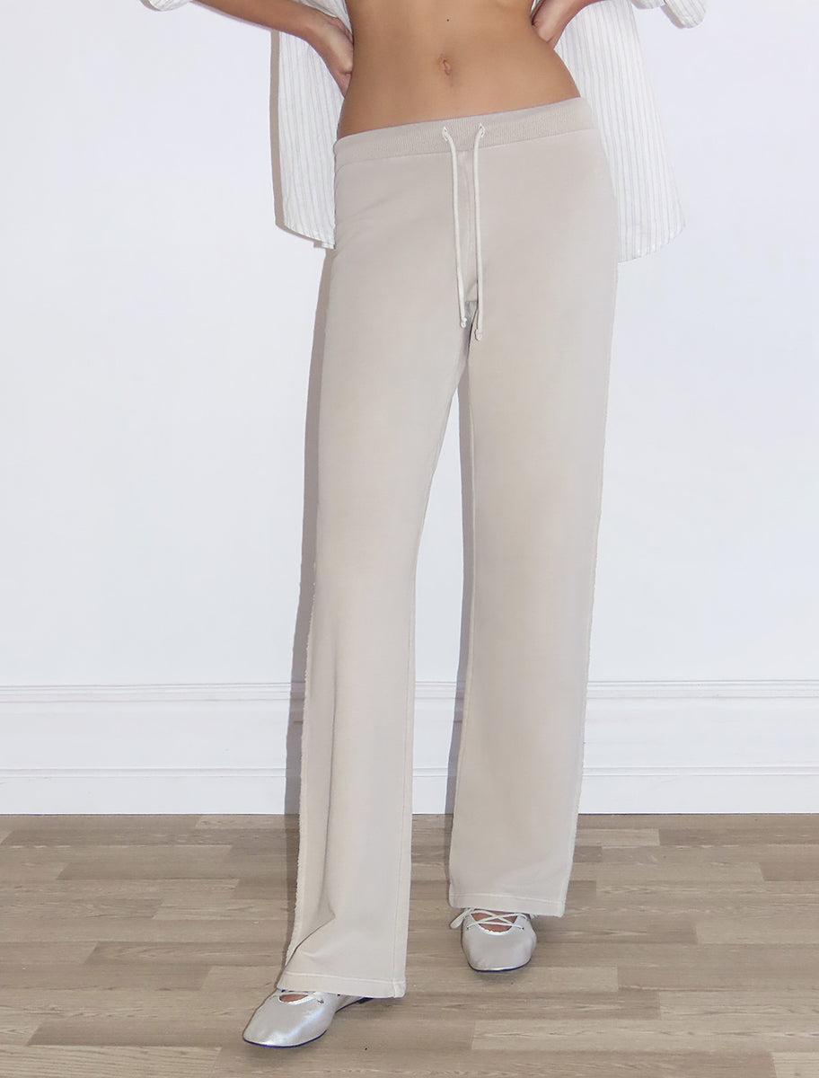MILLER-Low-waist sweatpants with embroidery.