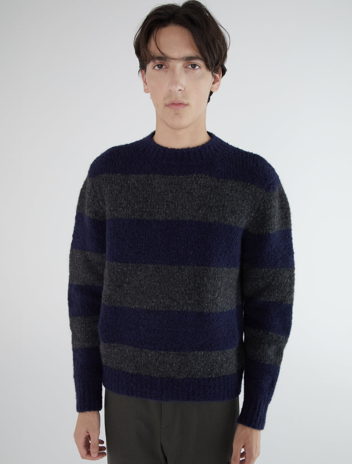Wally b men sweater wide stripes
