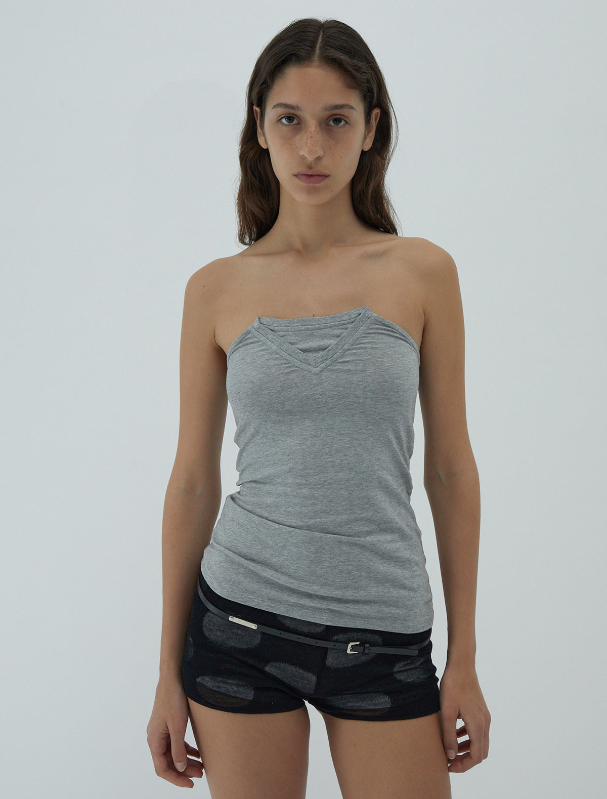 no 2377 / Folded V Neck