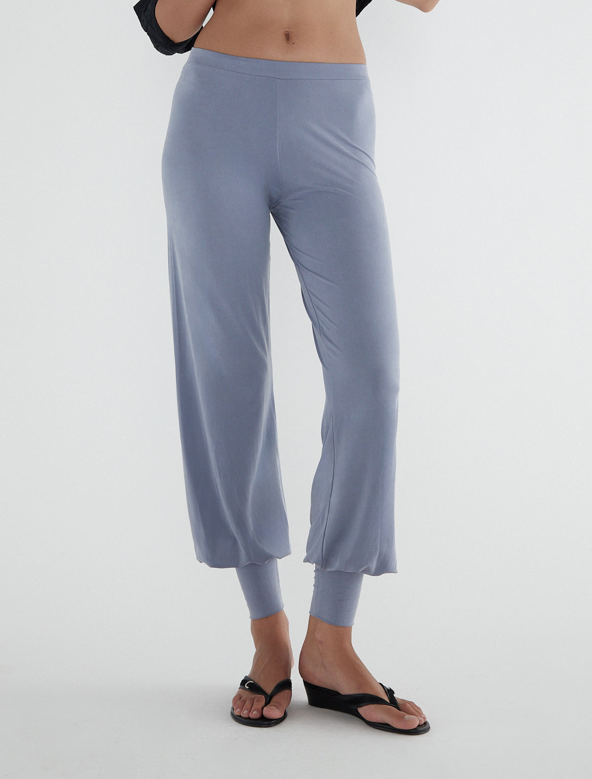 Manuela ballon style cupro trousers fitted cuff