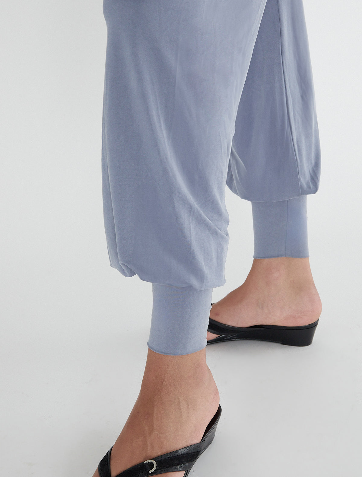 Manuela ballon style cupro trousers fitted cuff
