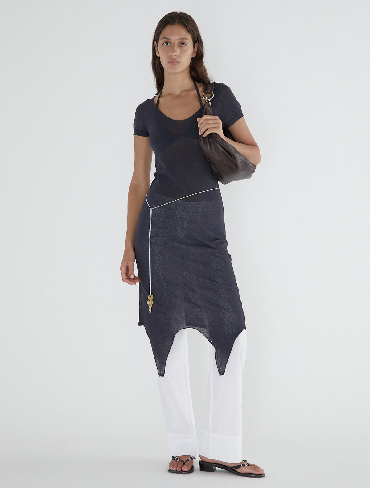 Silke multiposition piece dress double layer top