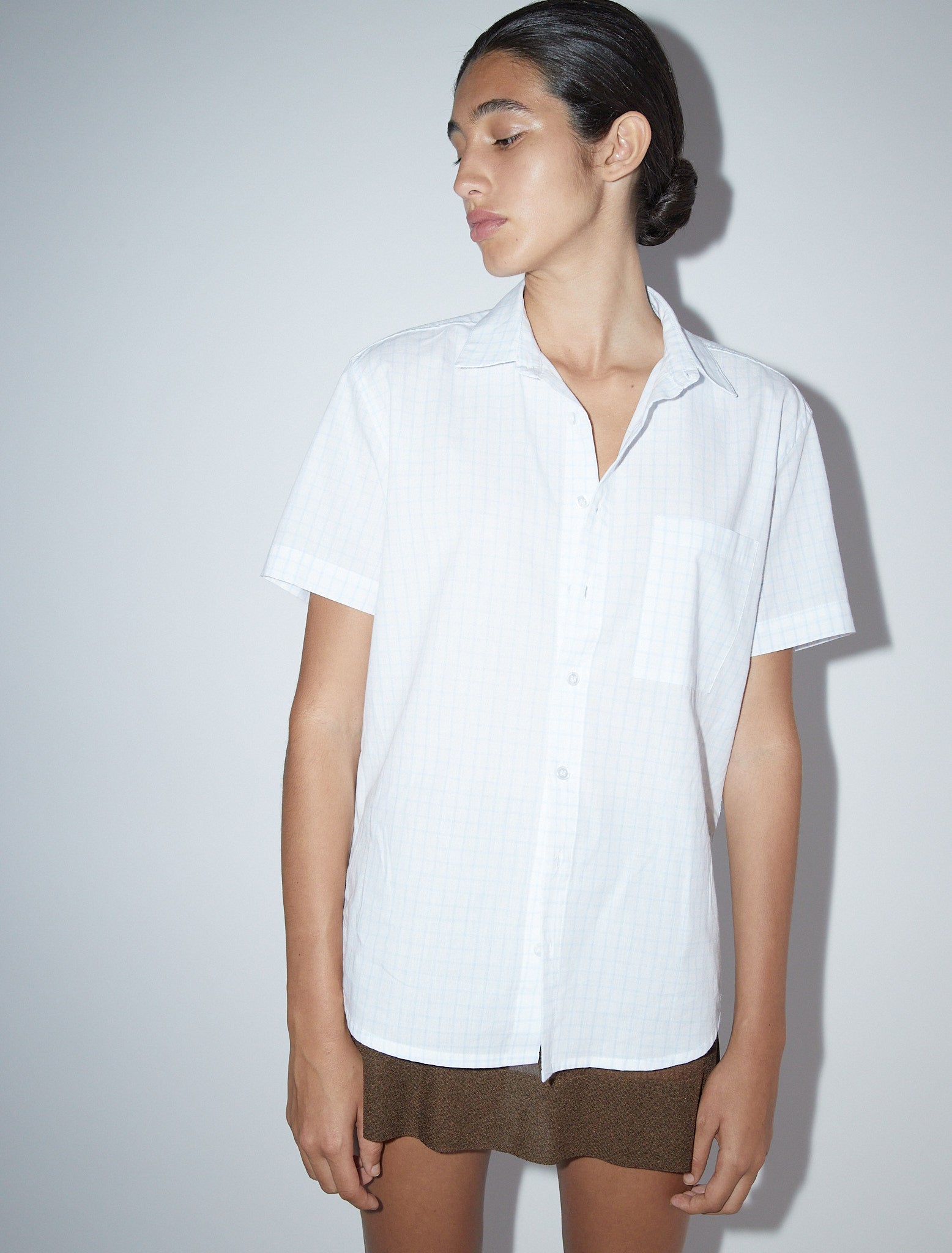 Tiza short sleeved checkered shirt