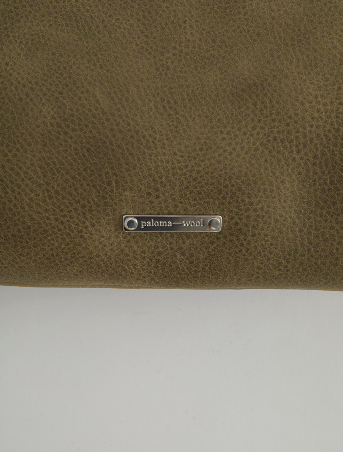 Big morgan rounded sack style shoulder bag magnet closure khaki
