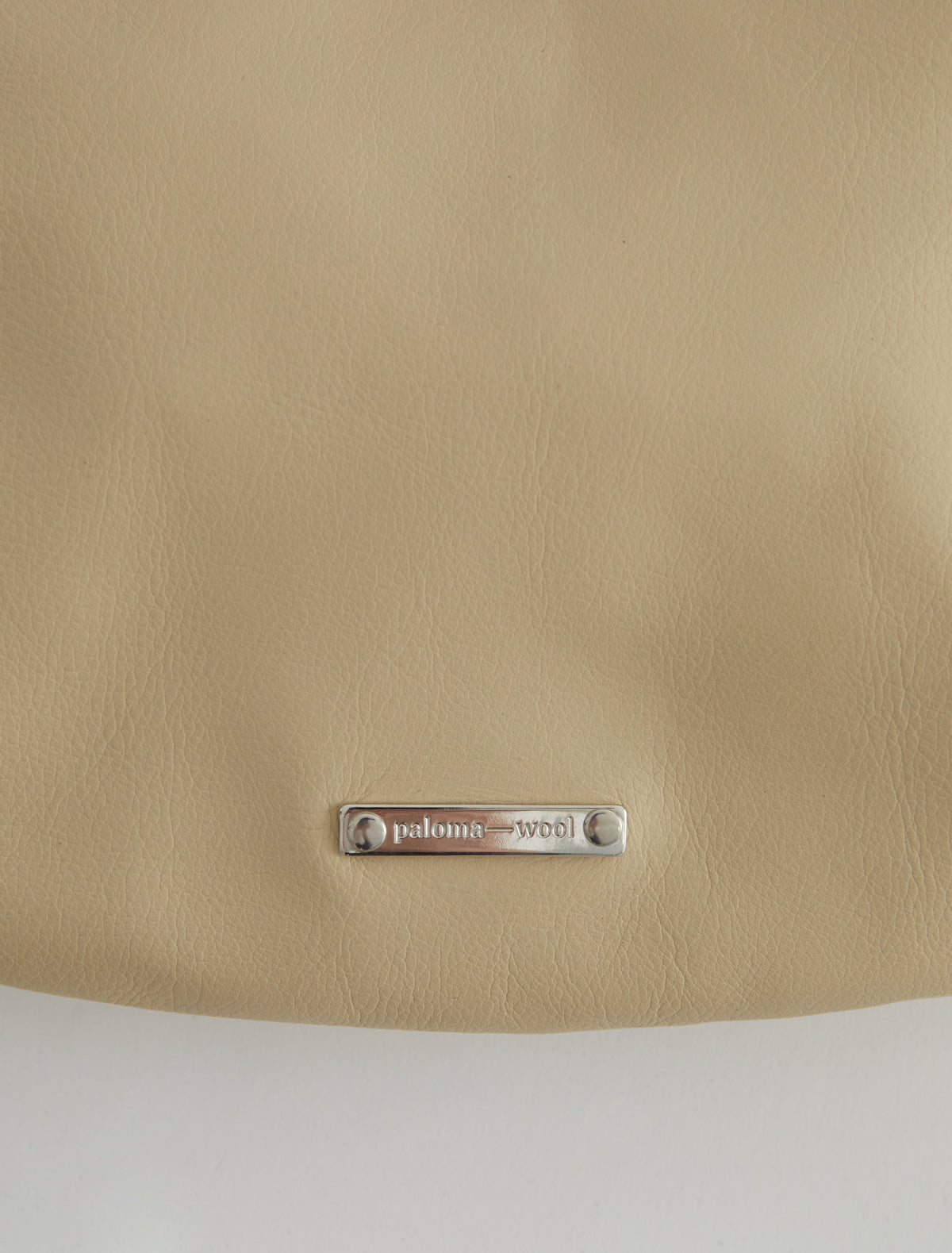 Morgan rounded sack style shoulder bag beige