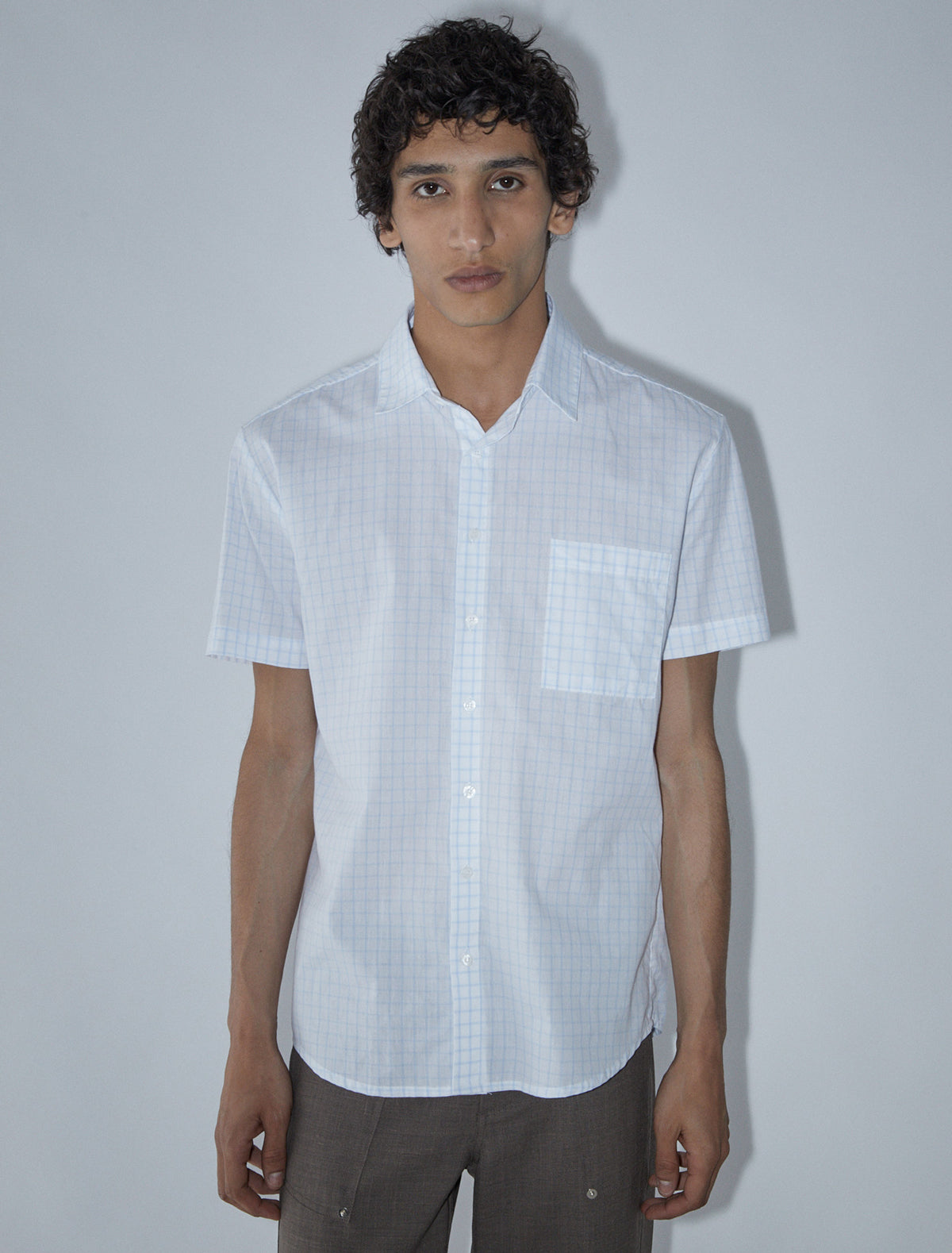 Tiza short sleeved checkered shirt