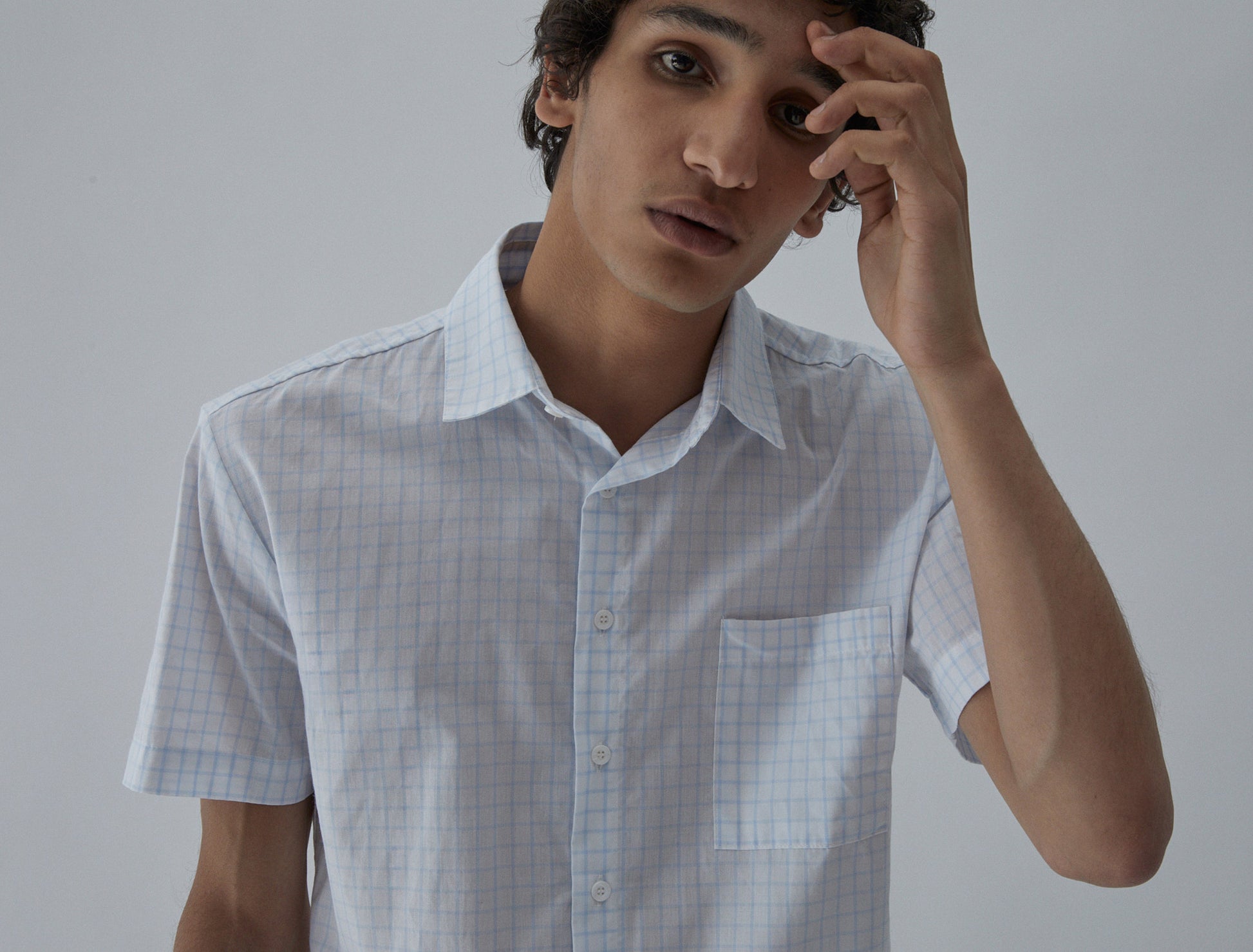 Tiza short sleeved checkered shirt