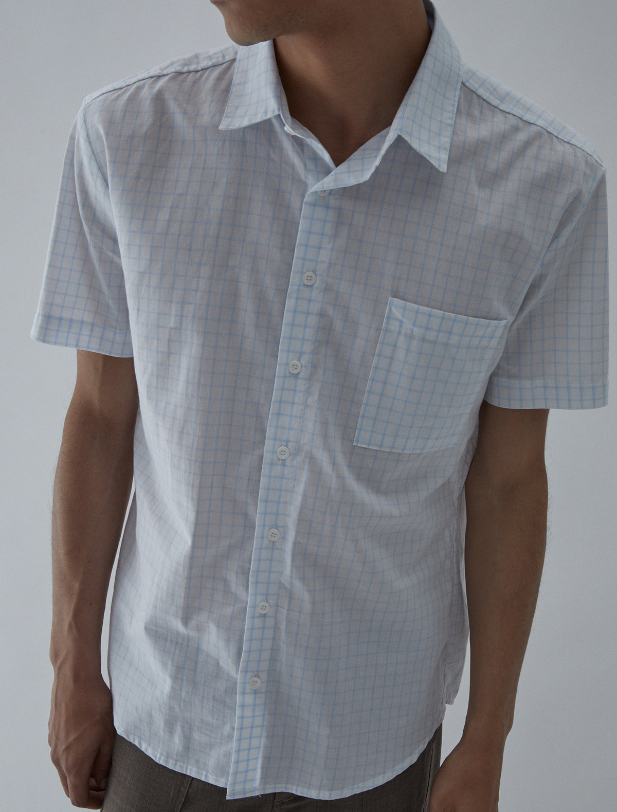 Tiza short sleeved checkered shirt