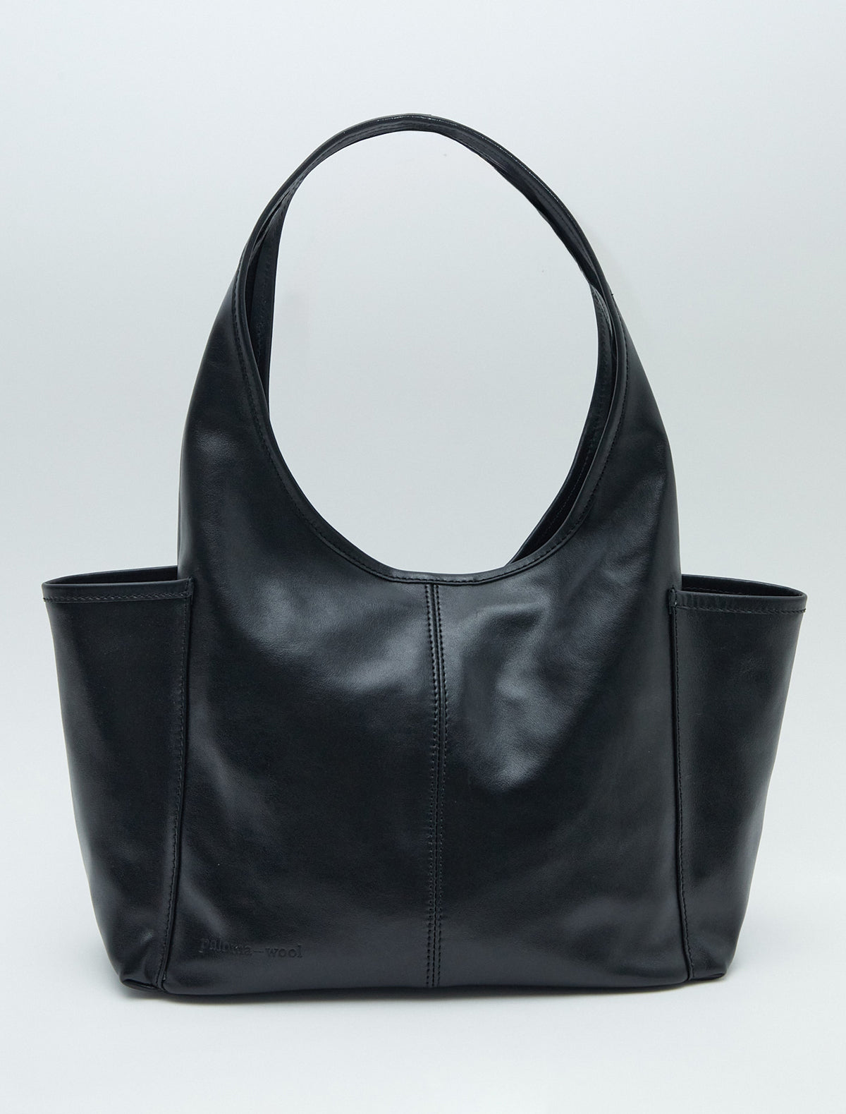 Sakura soft unlined bag two pockets black