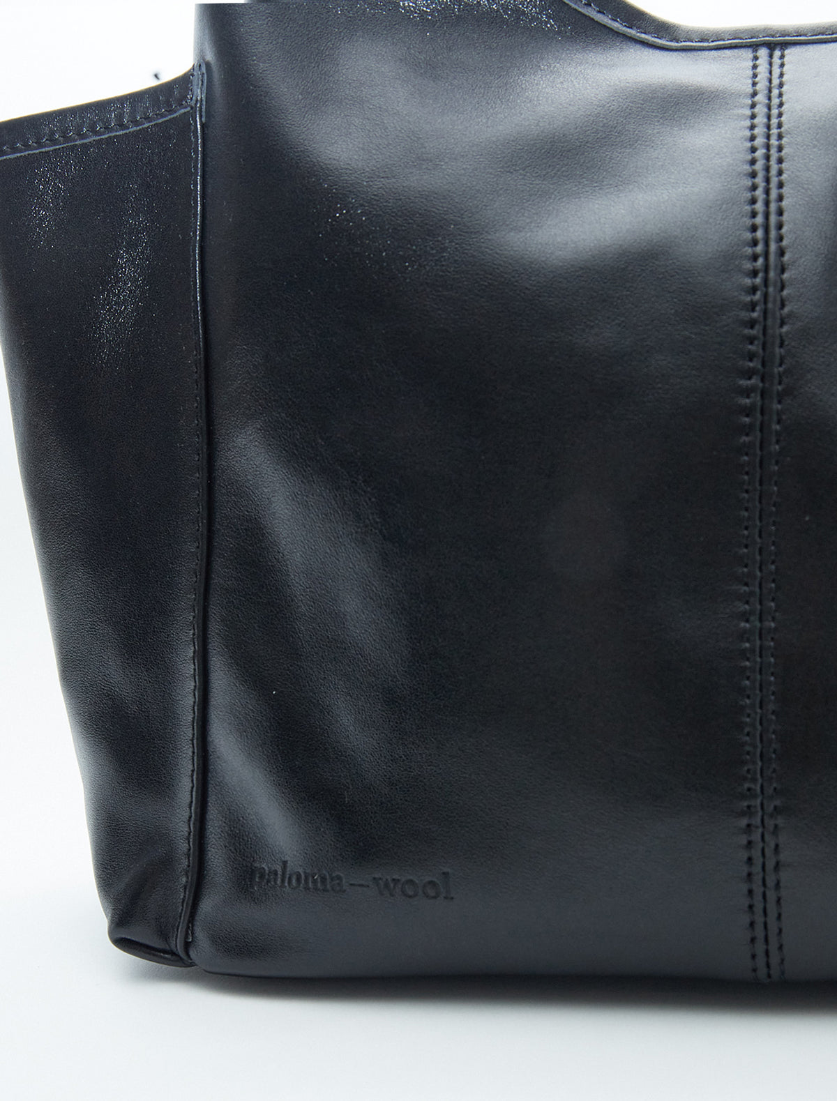 Sakura soft unlined bag two pockets black
