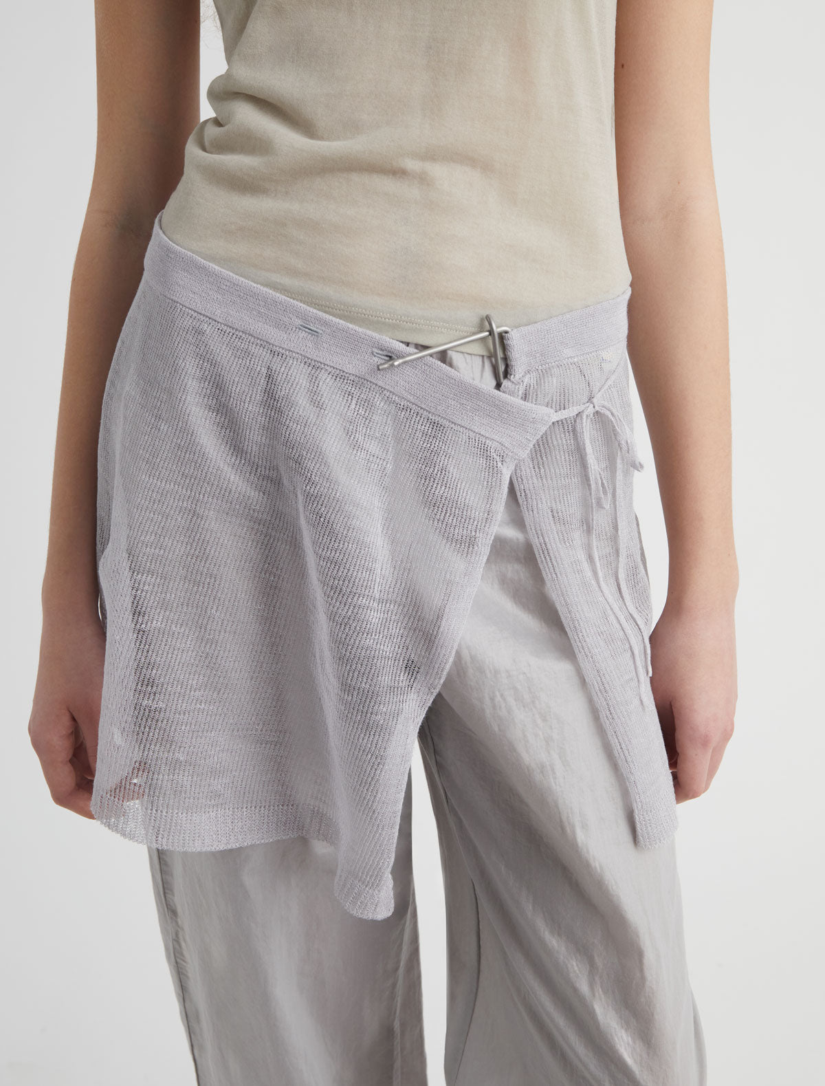 TWO-Knit skirt with a wrap-style construction by Grace Prince