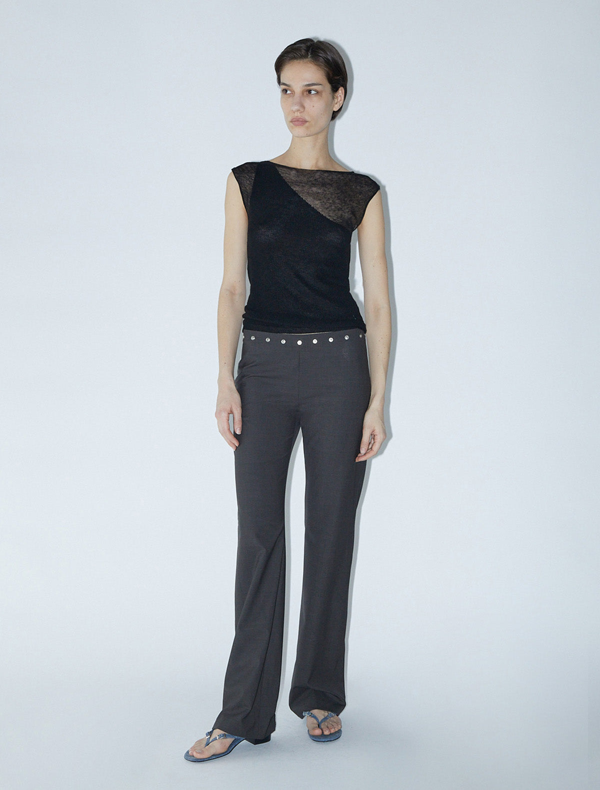 Nomel top double layer effect black