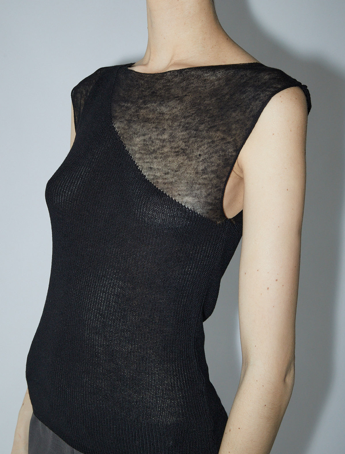 Nomel top double layer effect black
