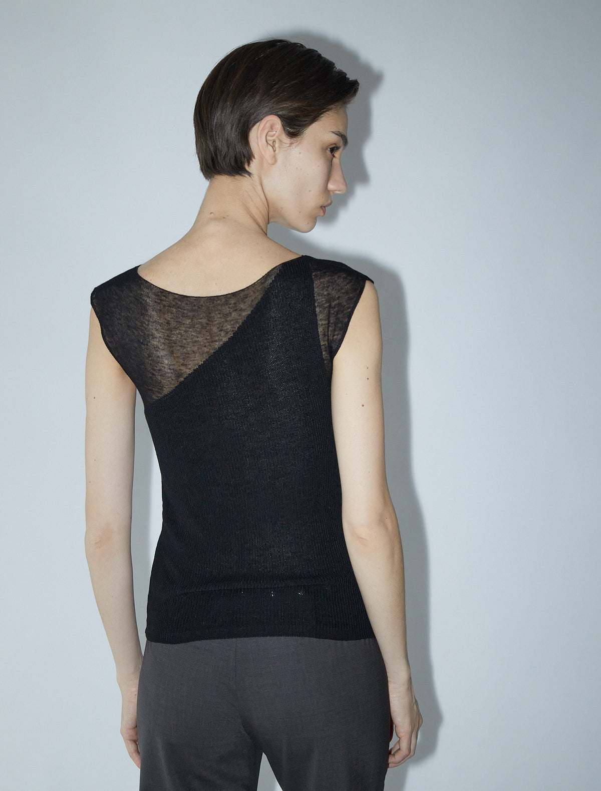 Nomel top double layer effect black