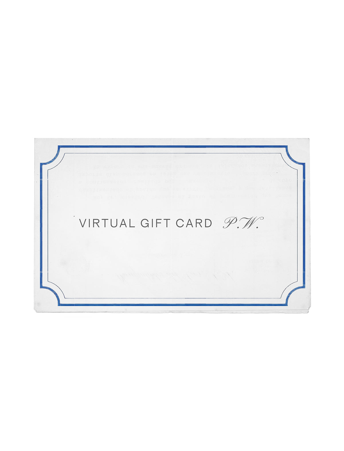 Virtual gift card