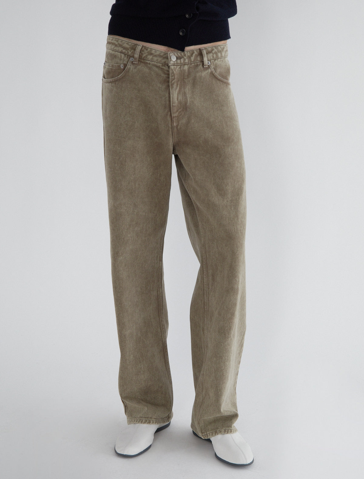 JAMES-Men's five-pocket trousers dyed in brown – paloma wool