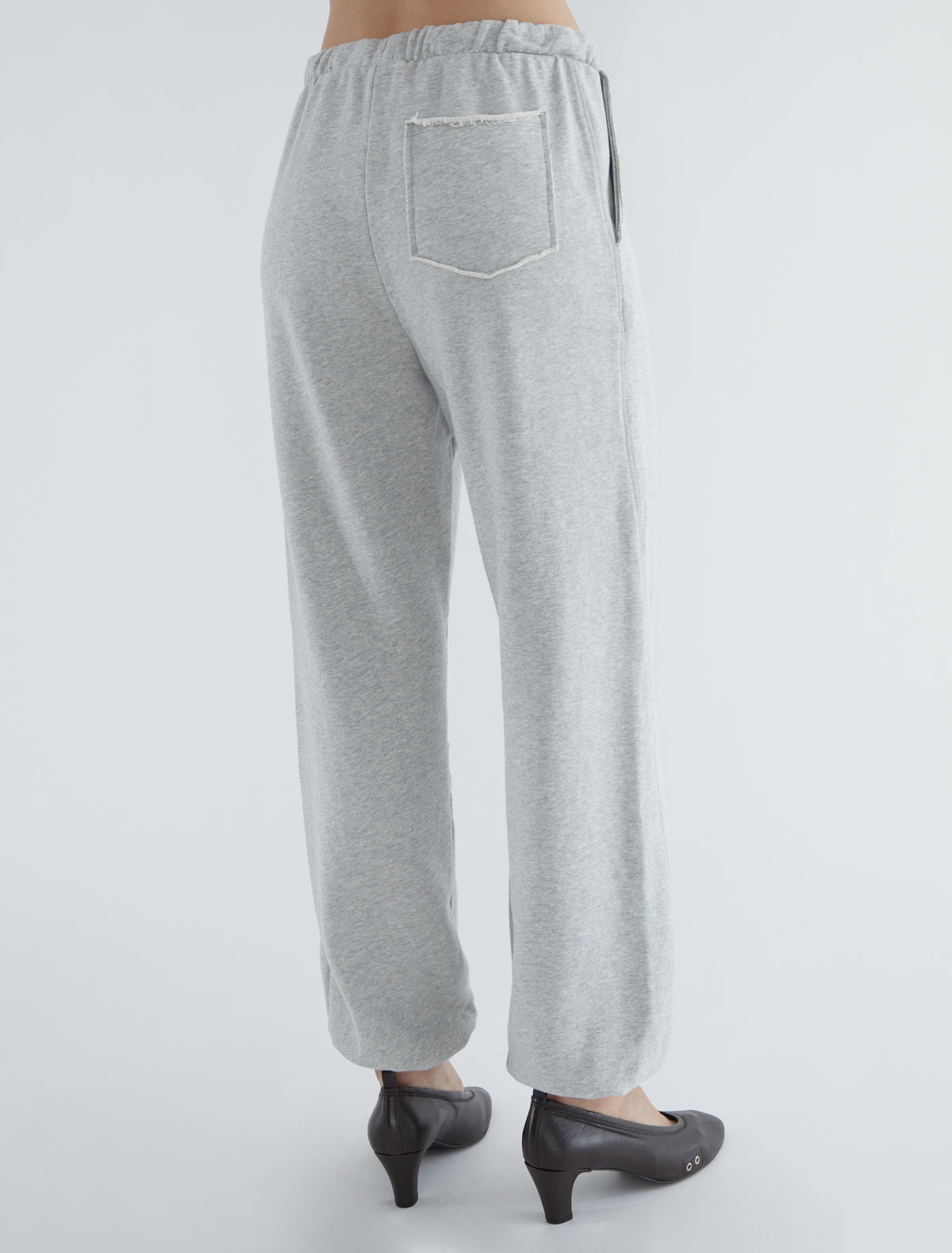 Cooper long sweatpants cuffs hem lightgrey