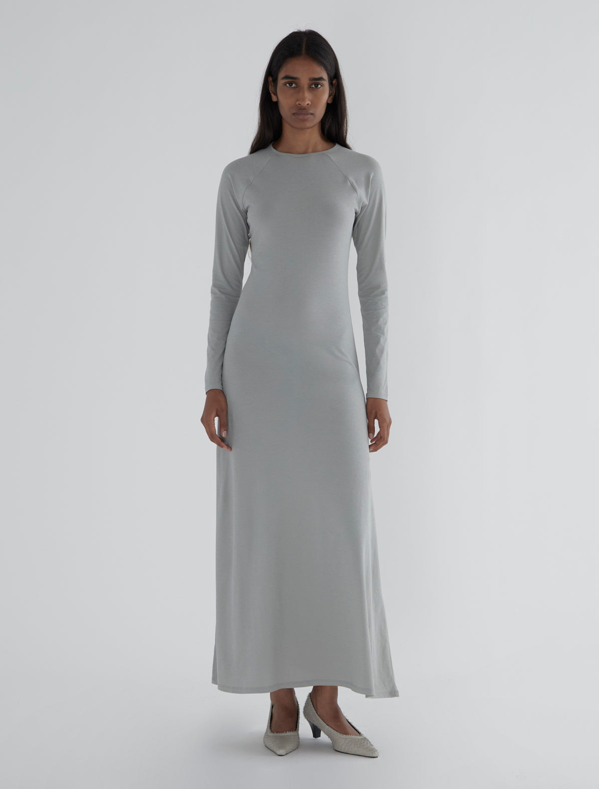 Quina dress long ranglan sleeves lightweight cotton