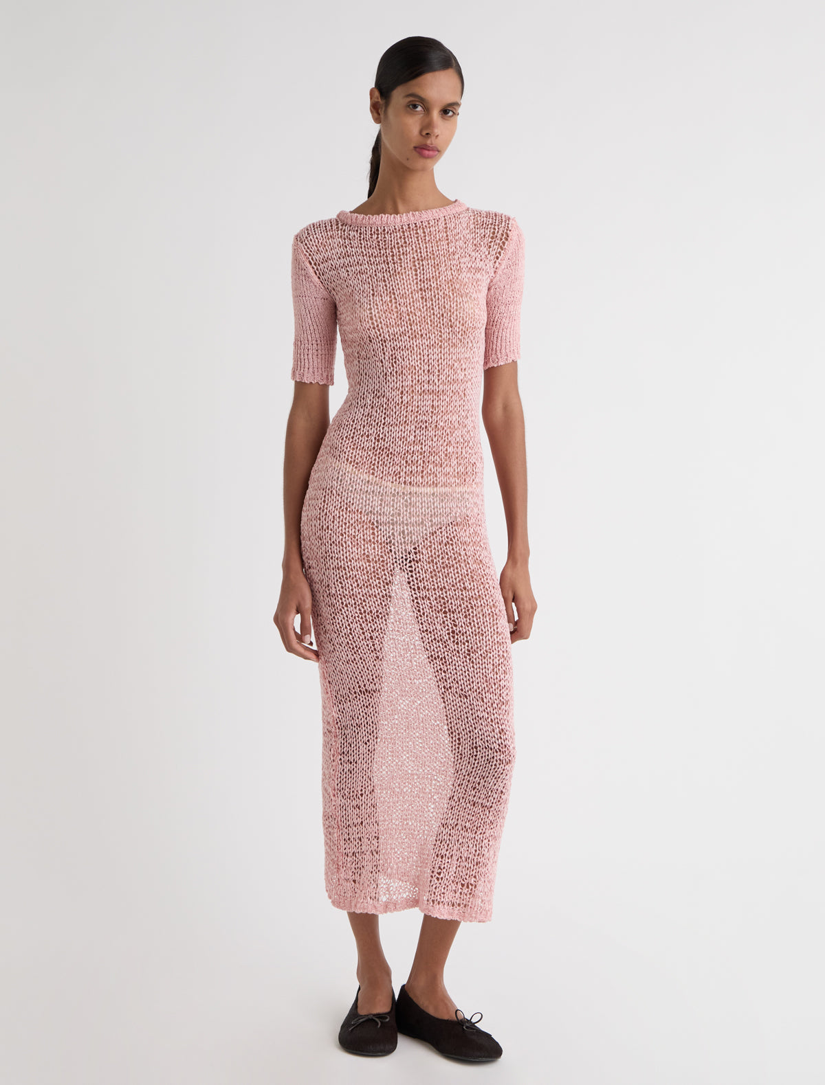 vero moda pink lace dress Vero Moda lace long sleeve mauve romantic dress size XS EUC
