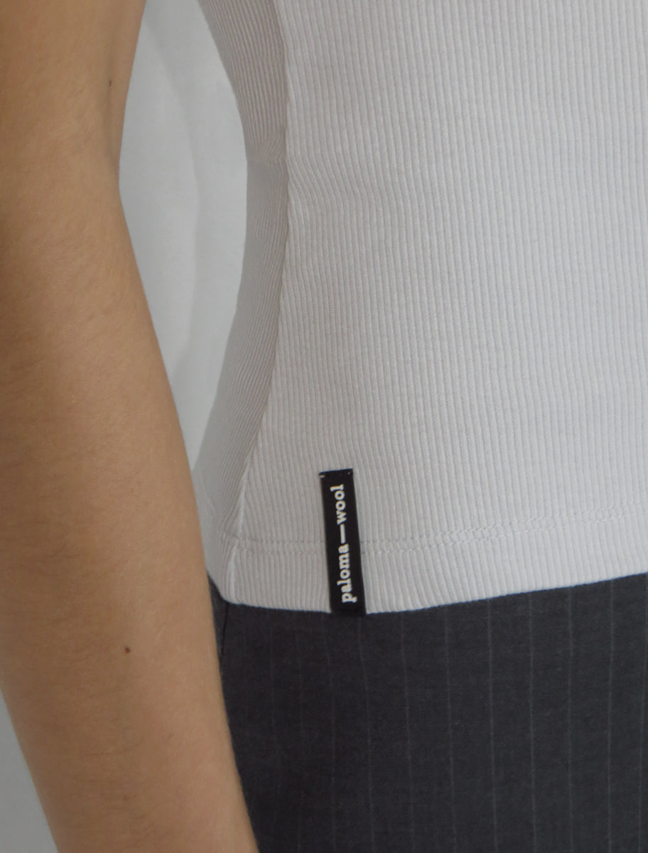 Barkan strappy ribbed top silicone label lightgrey