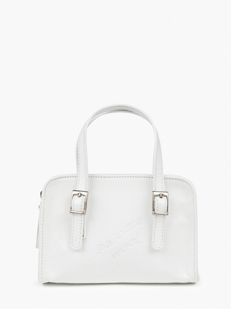 Sculpture leather handbag Off-White Yellow in Leather - 30849013