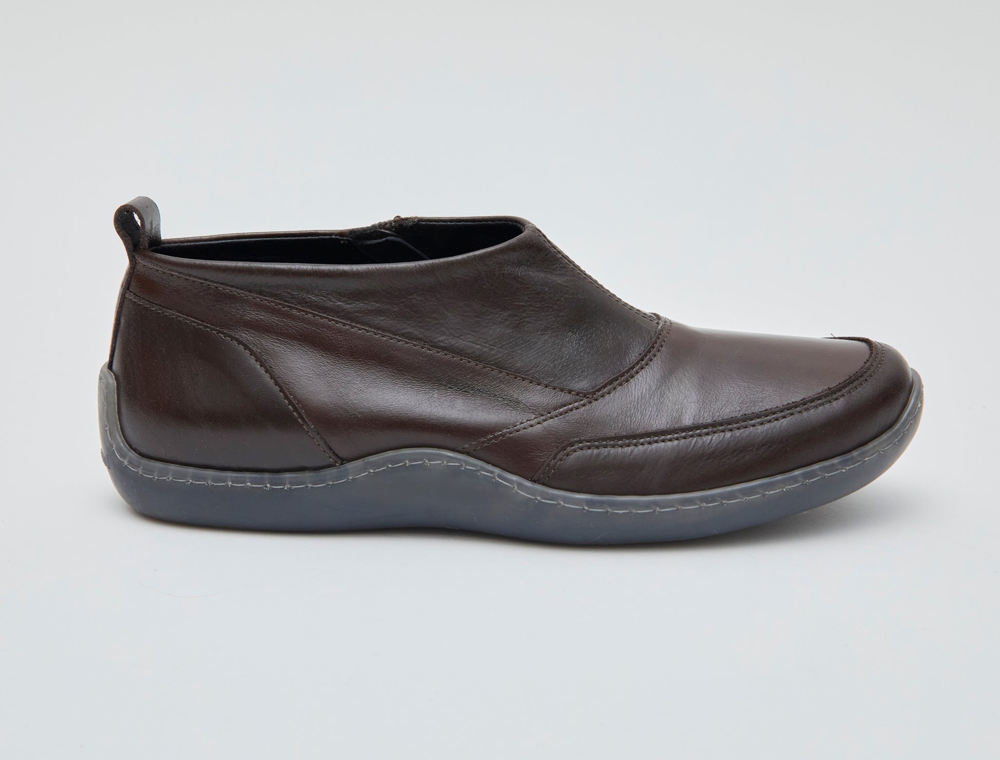 007km leather ankle boots brown