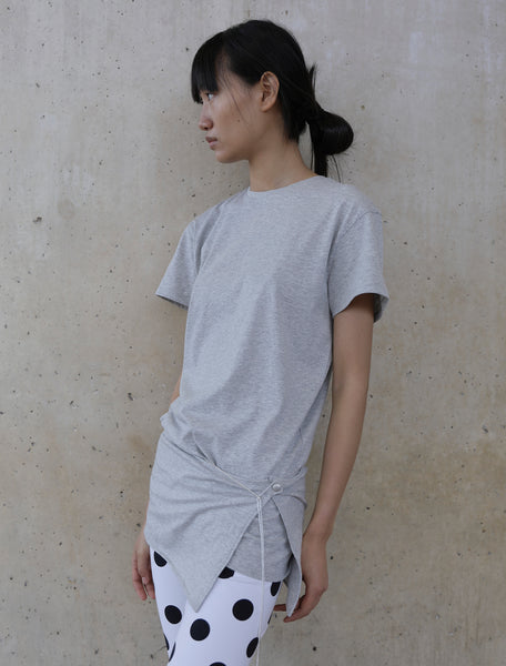 TURRINI-Loose short-sleeve tee with an attached overskirt – paloma