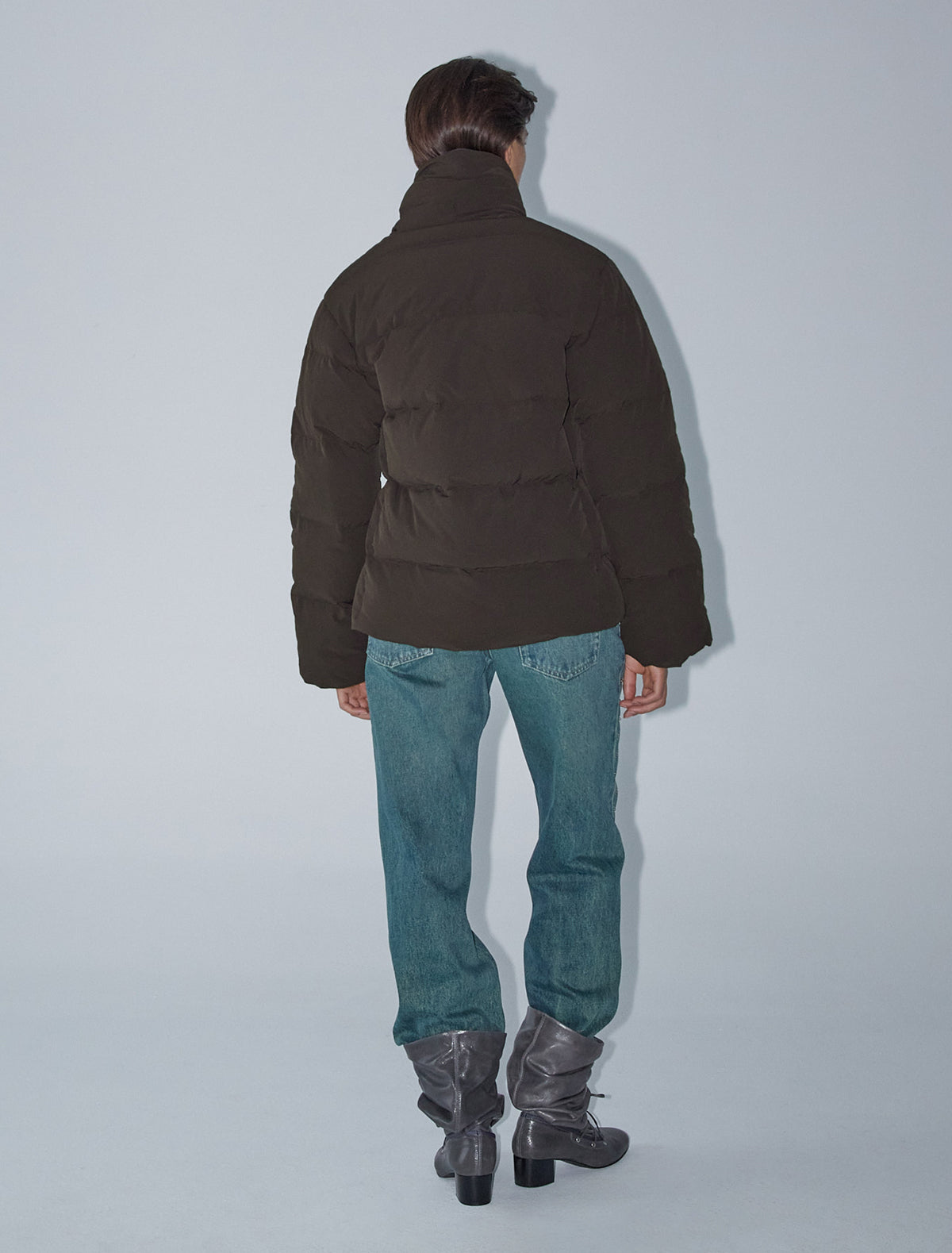 ASH-Slightly oversized, short, recycled down jacket – Paloma
