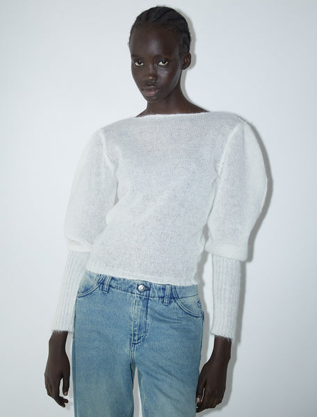 Paloma Wool 背中空き　トップス SALIMOS-Soft knitted zipper cardigan with Cheers intarsia on