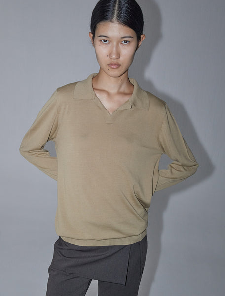 HUGO - Brown men's sweater with a polo collar – Paloma Wool