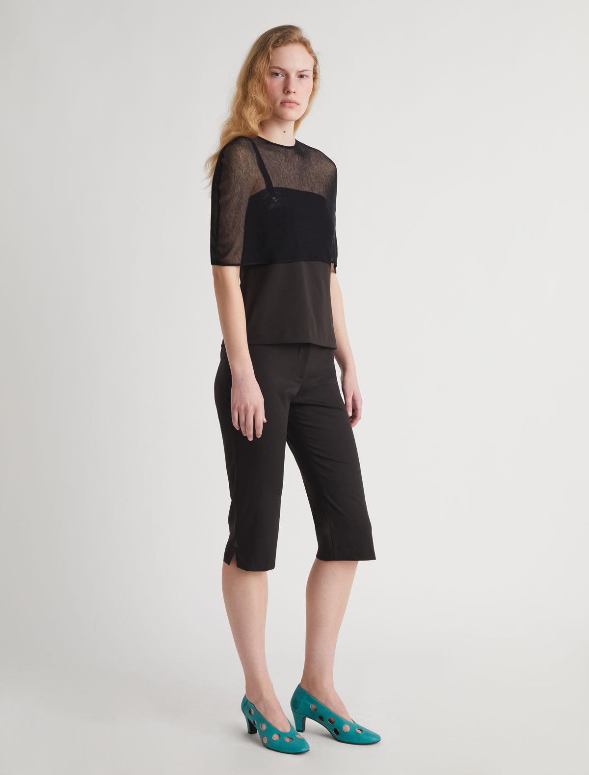 Lali bandeau top leather detail eyelet 2