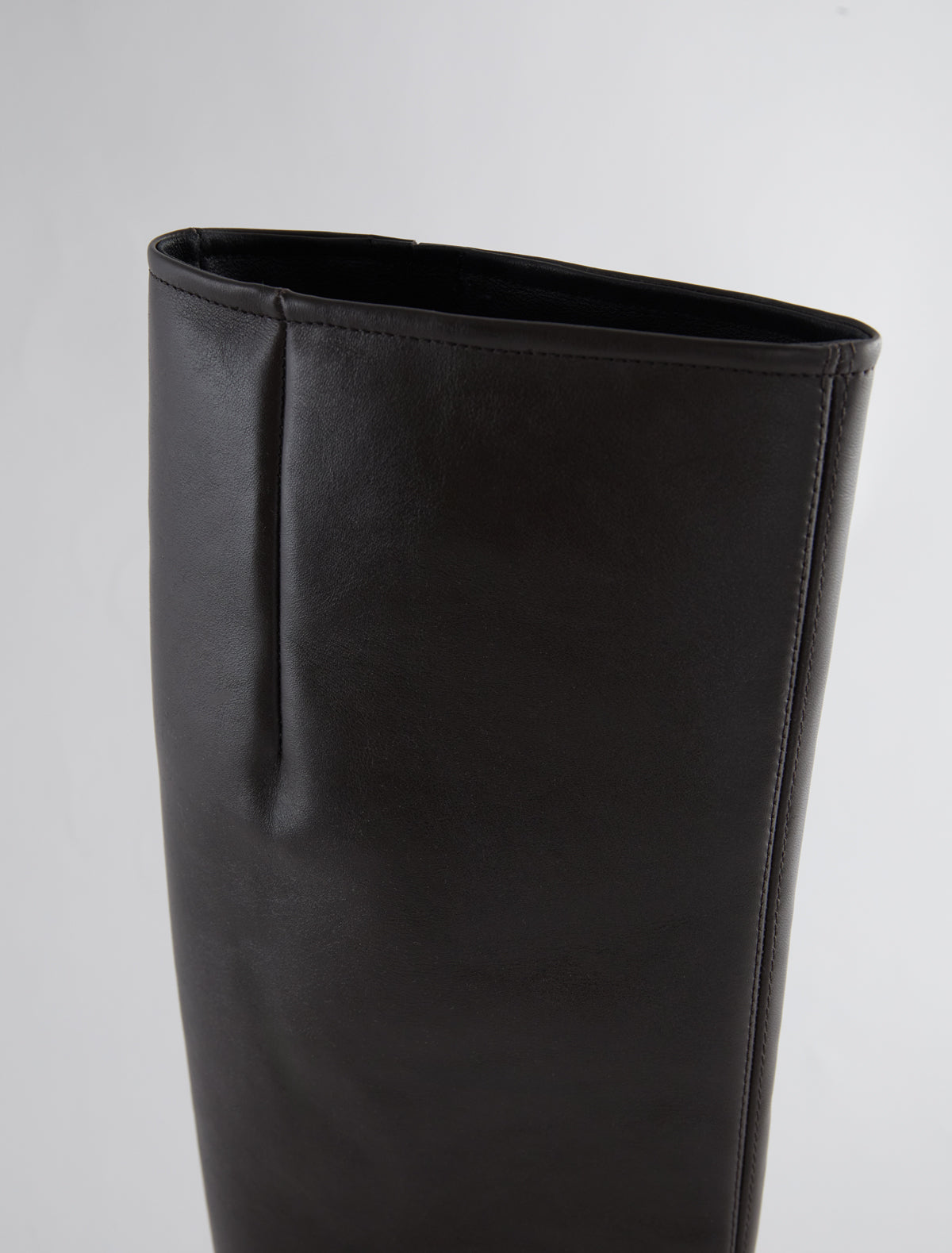 Napoli high straight leg pull on barefoot style boots brown