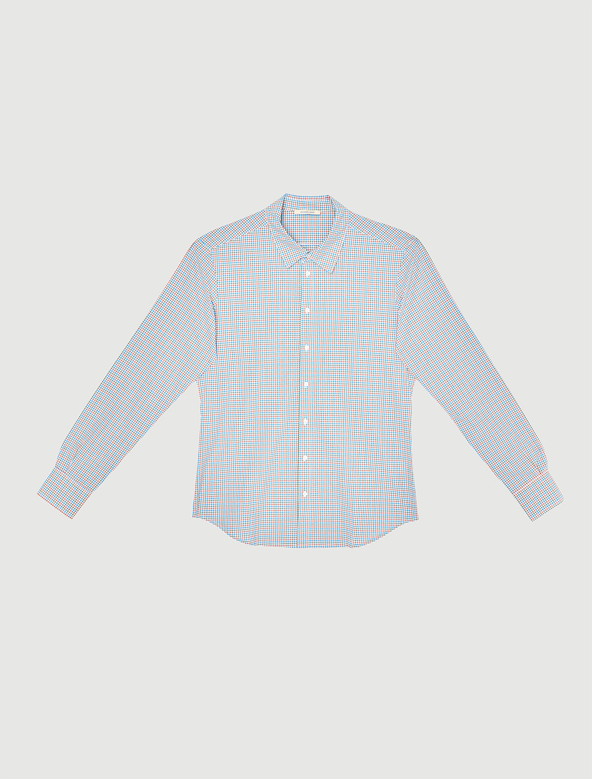 Pay classic mens check pattern shirt pw embroidery