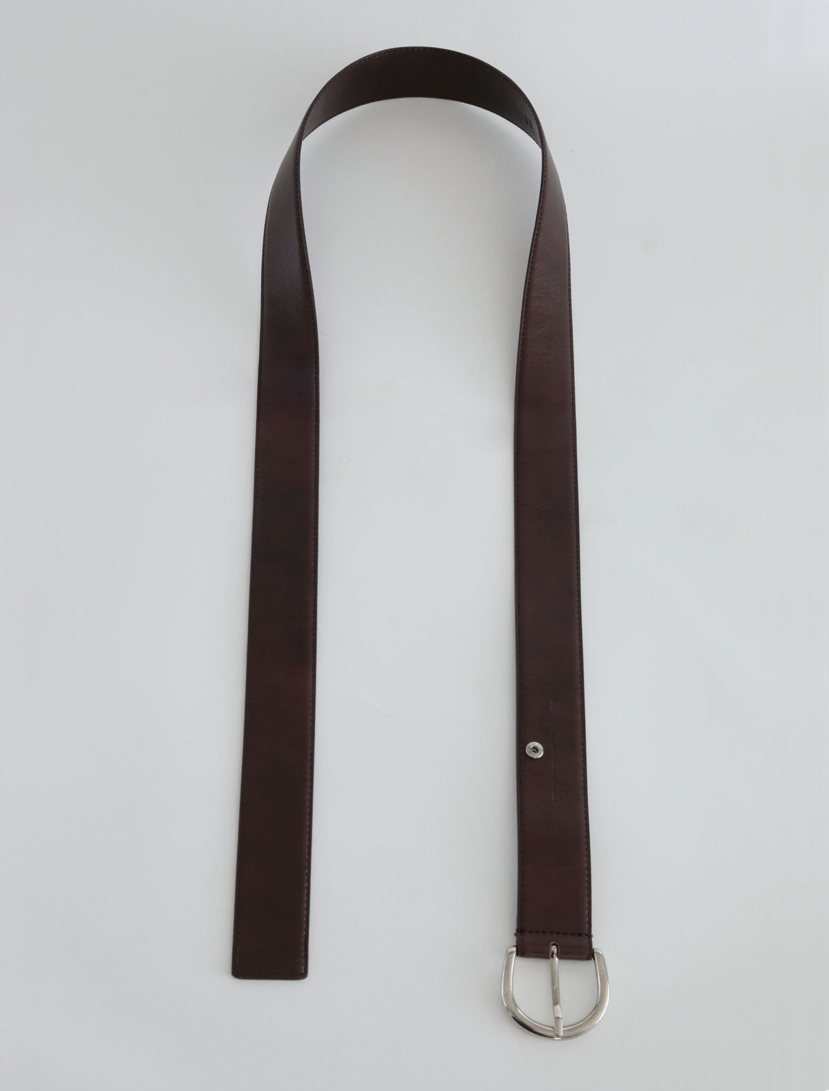 Emilie belt hidden snaps brown
