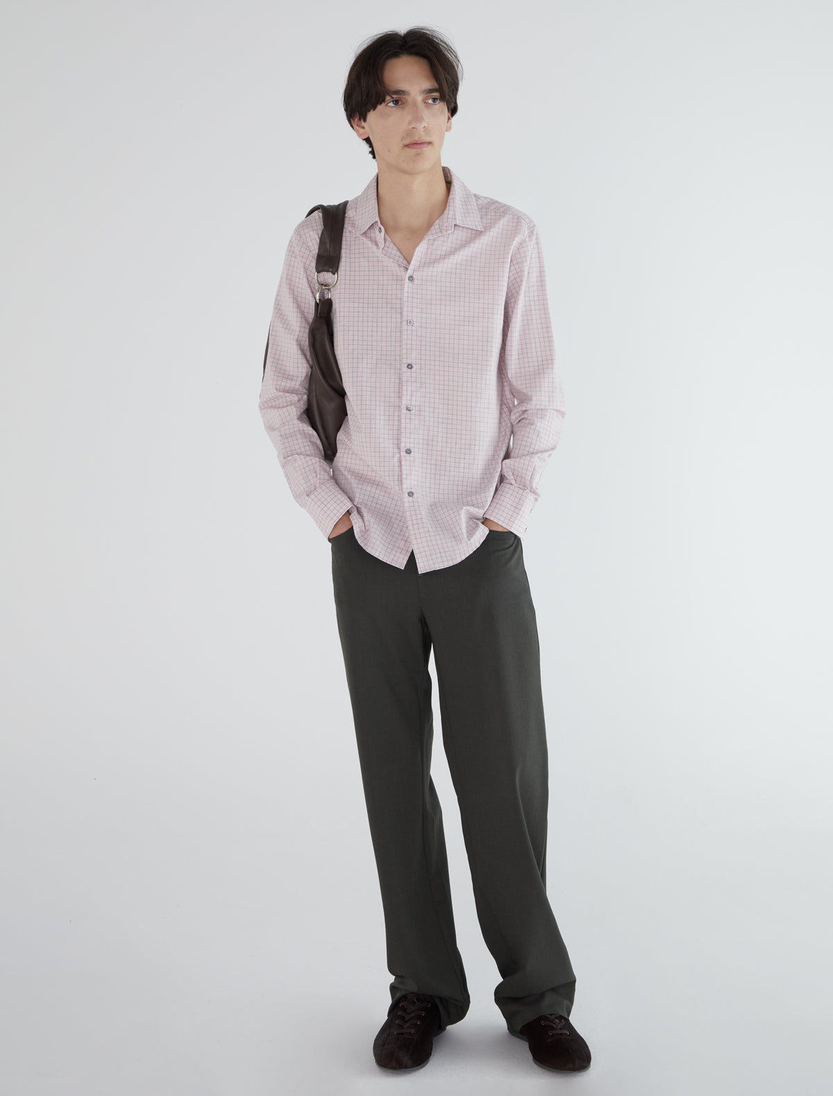 Finita men striped shirt pink