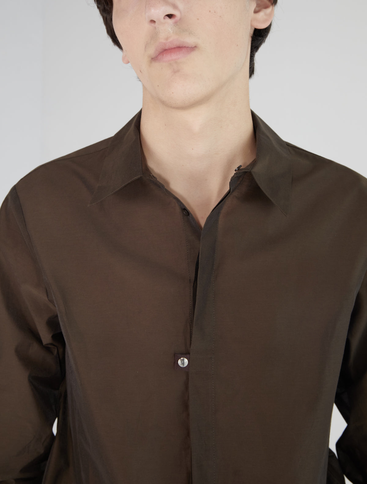 Ines b slightly sheer men shirt