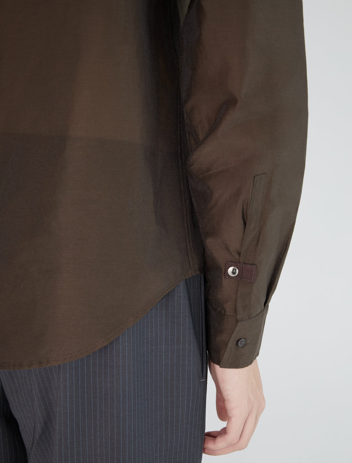 Ines b slightly sheer men shirt