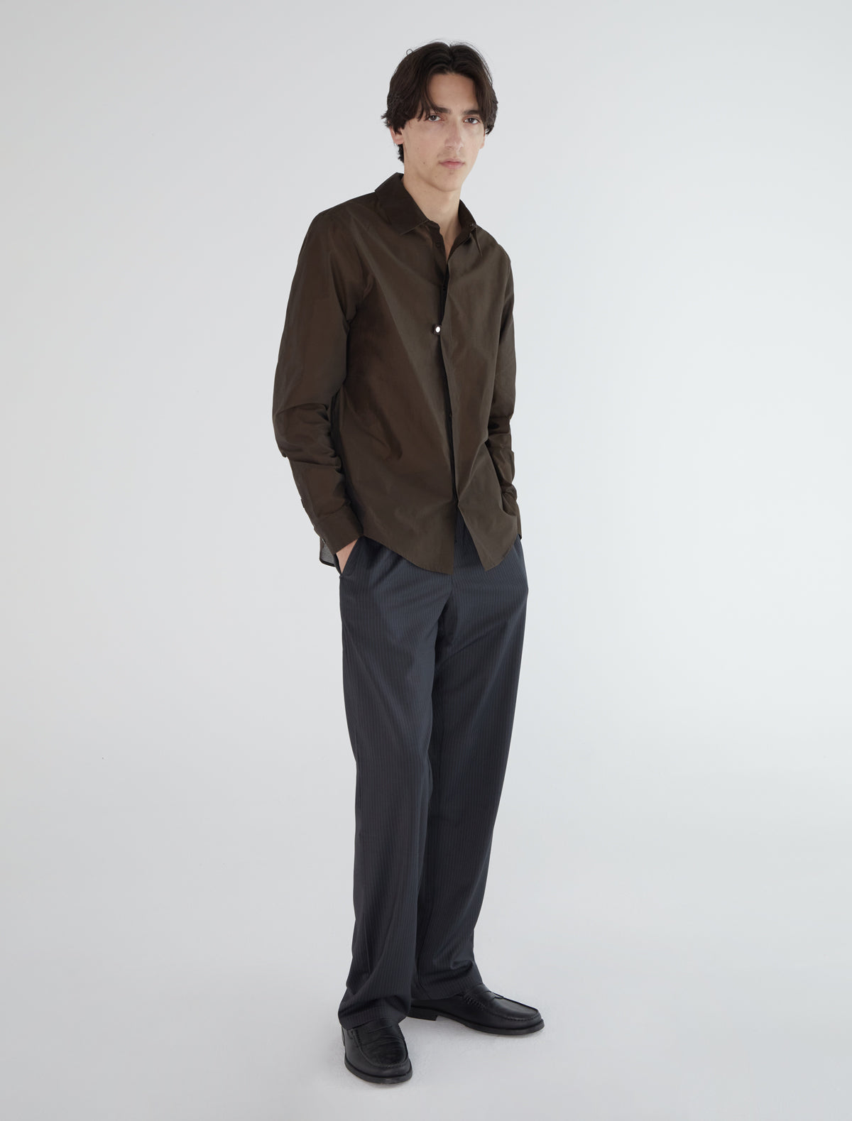 Ines b slightly sheer men shirt