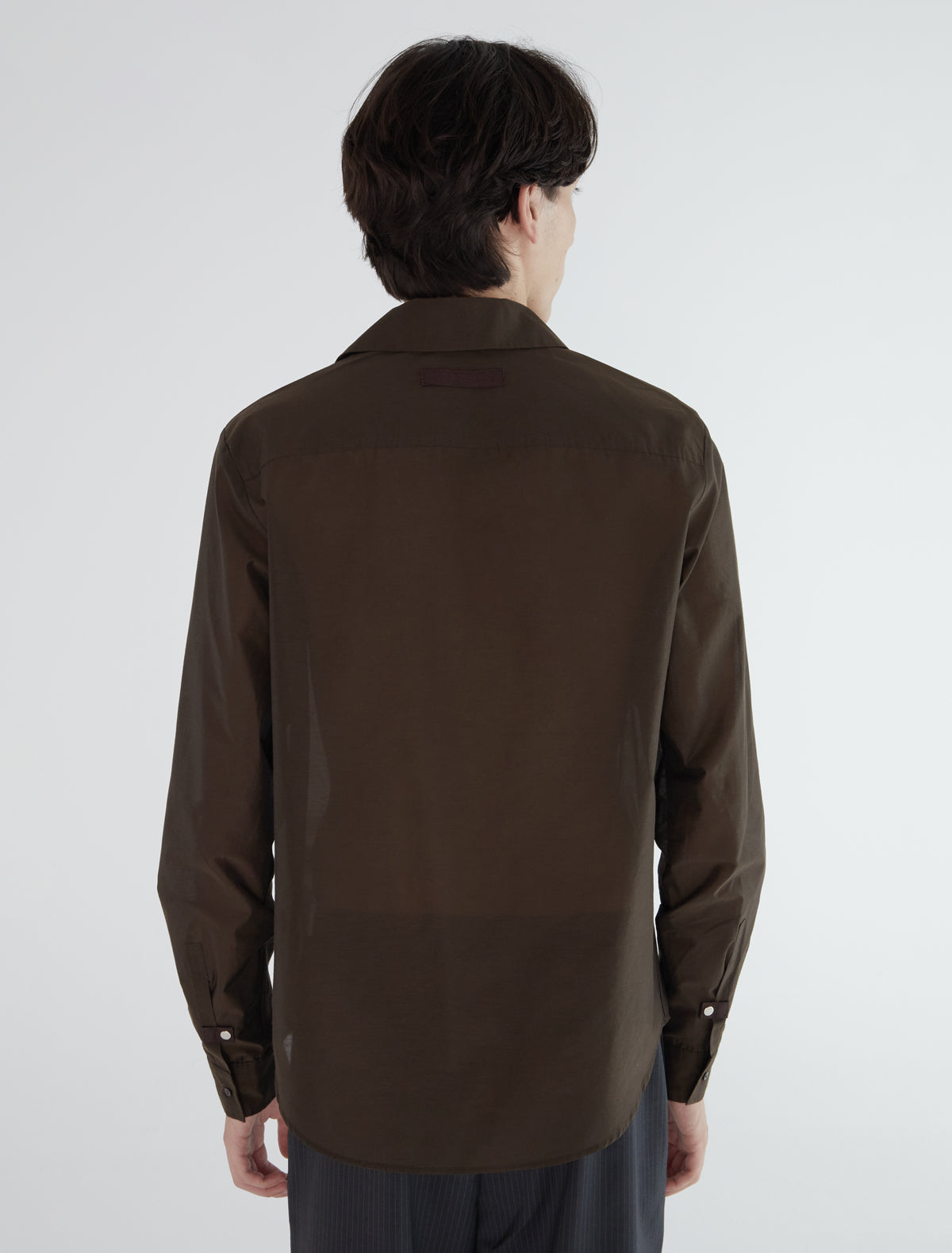 Ines b slightly sheer men shirt