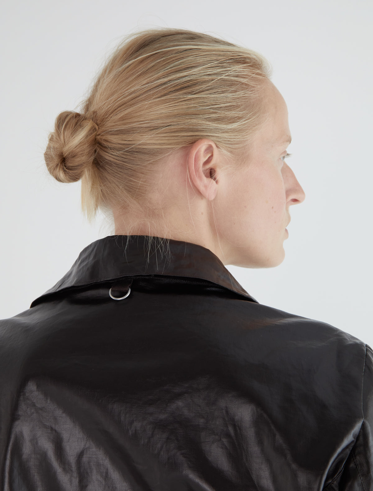 Clau loose square cut jacket reverse fabric pockets