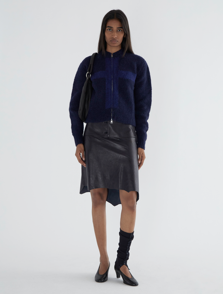 CRUZ ZIP-Tricot cardigan with cross-shaped intarsia – paloma wool CRUZ ZIP-Tricot cardigan with cross-shaped intarsia – paloma wool